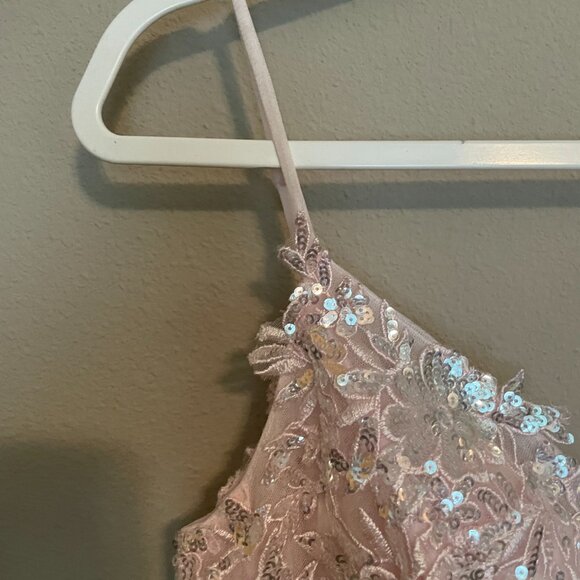 JJ'S HOUSE,  Size 0, short, LIGHT PINK, SEQUIN, HOMECOMING, PRINCESS DRESS - Picture 7 of 15
